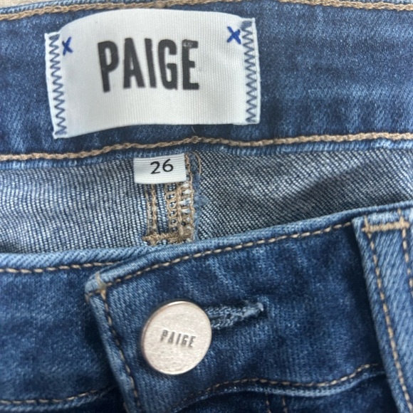 Paige SKYLINE SKINNY
CROP Blue Jeans Denim size 26​ - Picture 2 of 5